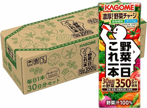 Amazon新生活セールおすすめ カゴメ 野菜一日これ一杯 200ml×30本 フル段ボール イメージ1