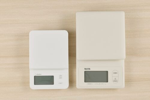 コンパクトサイズで使うシーンを選ぶ キッチンスケールおすすめ イメージ