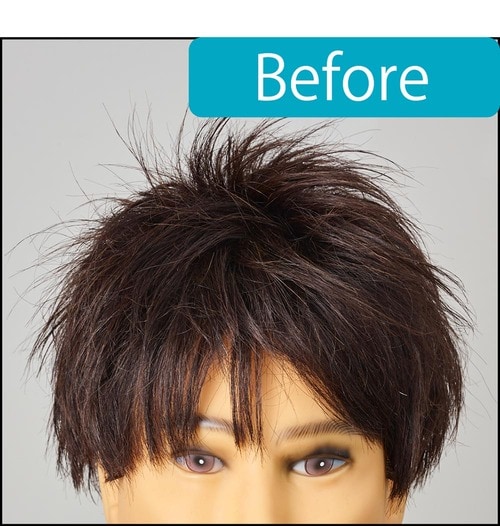 【再整髪のしやすさ】水や風にさらされてもシュッとしたフォルムに戻せる メンズヘアワックスおすすめ イメージ