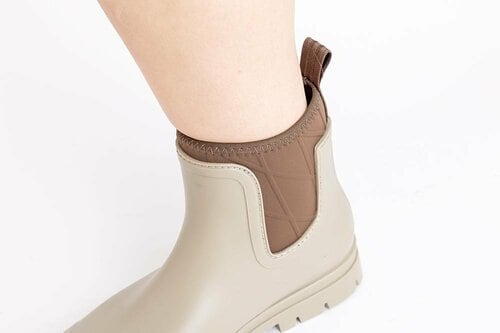 クッション性の高い布地の履き口が快適! レディースレインシューズおすすめ イメージ