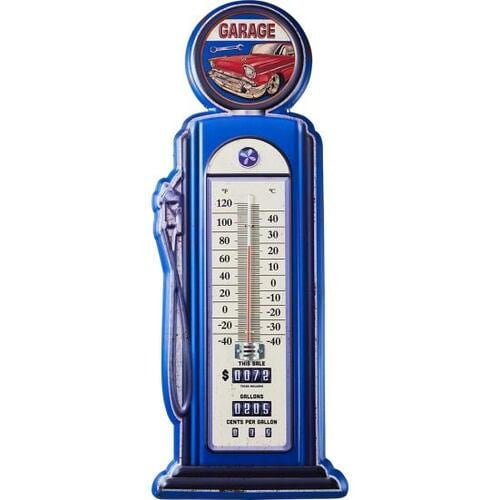 Barに置いてある感漂うBLUEVOGUE「GARAGE 温度計 GAS STATION」 イメージ