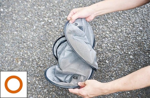 簡単に丸められコンパクトになる 車の暑さ対策アイテムおすすめ イメージ