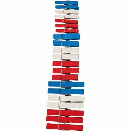 ダイソー:ウッドピンチ フレンチマリンカラー:百均