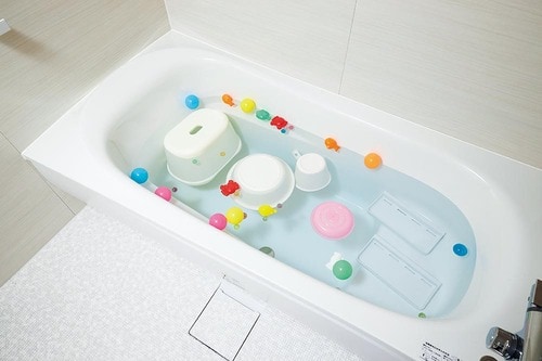 手順3：皮脂・水垢をまとめ洗い イメージ