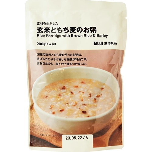 無印良品 素材を生かした 玄米ともち麦のお粥の製品画像