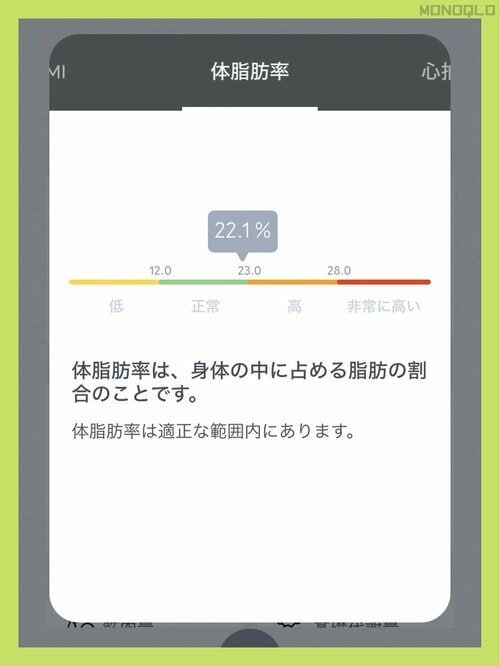 測定項目についても丁寧な説明あり 体組成計おすすめ イメージ