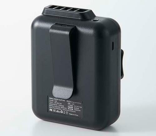 冷却効果はやはりそこそこのTowkka「腰掛け小型ファン G20」