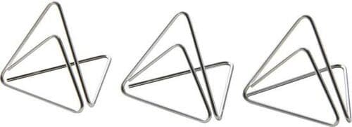 立てて飾れる無印良品「ステンレスワイヤーカードスタンド」 イメージ