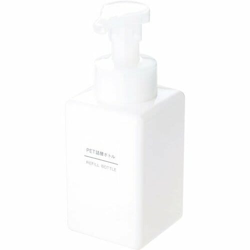 無印良品:PET詰替ボトル ホワイト 250ml用:ボトル