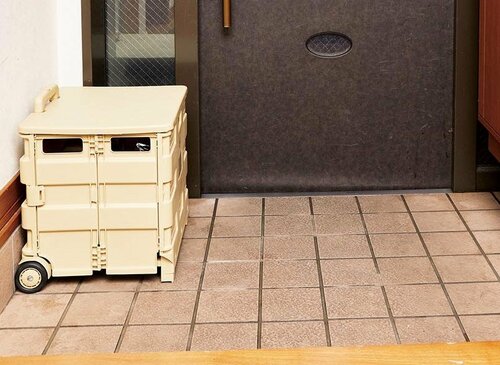 不二貿易「蓋付き折りたたみキャリーカート L」 イメージ3