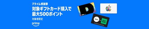 【NEW】Amazonギフト券の購入で500ポイント イメージ