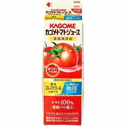 トマトジュースおすすめ カゴメ トマトジュース 食塩無添加 高リコピントマト使用 イメージ