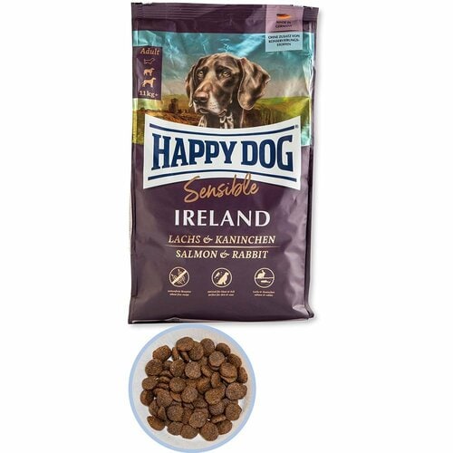 中型犬・大型犬用ドッグフードおすすめ ワールドプレミアム ハッピードッグ センシブル アイルランド ラビット&サーモン イメージ1