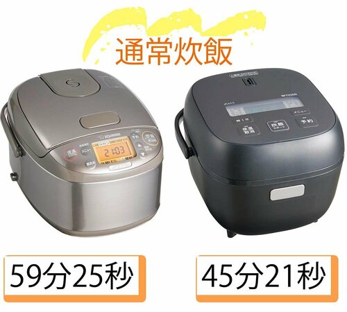 ▼通常炊飯 一人暮らし向け炊飯器おすすめ イメージ