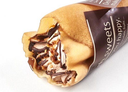 郷愁をさそう?チョコバナナクレープ