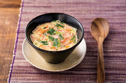 卵と混ぜてチンするだけ!手軽にできる韓国風茶碗蒸し イメージ