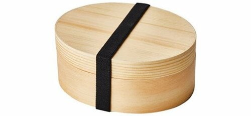 山家漆器店:木製曲げわっぱ:小判弁当箱 小 ナチュラル