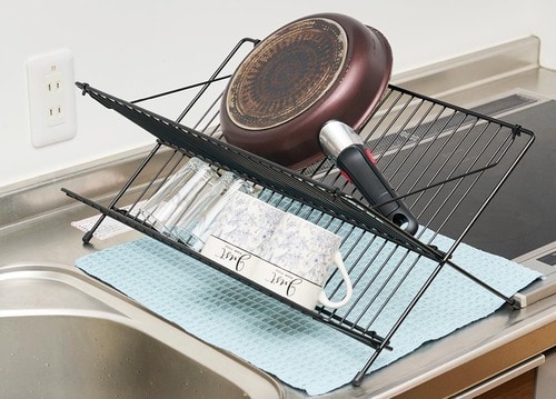 安定性：しっかりしたつくりで重いものも安定 水切りラックおすすめ イメージ