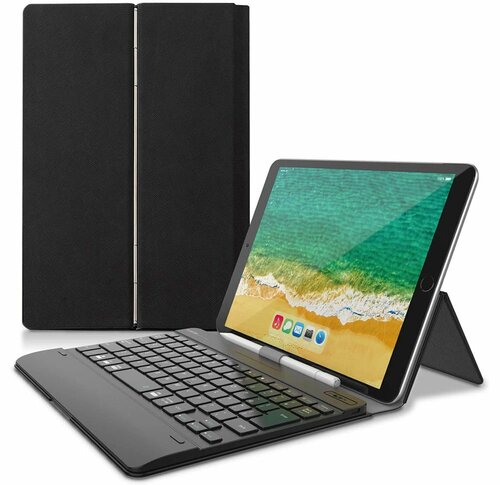 エレコム「タブレットケース付きワイヤレスBluetooth（R）キーボード TK-CAP02」 イメージ