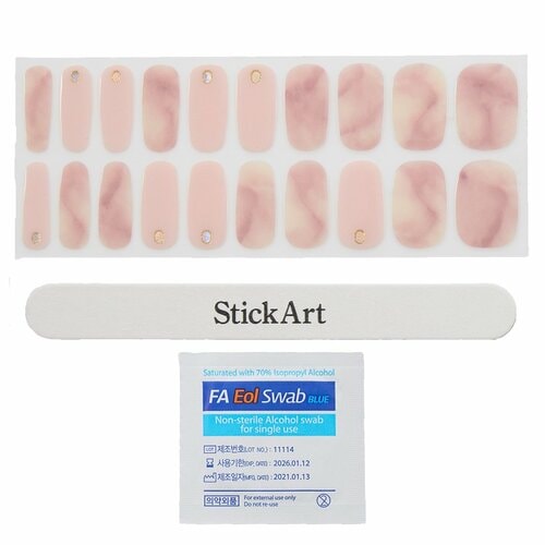 ジェルネイルシールおすすめ スティックアート ボリュームフィットジェルネイルシール/SAVG-06 Dolce Pink イメージ2