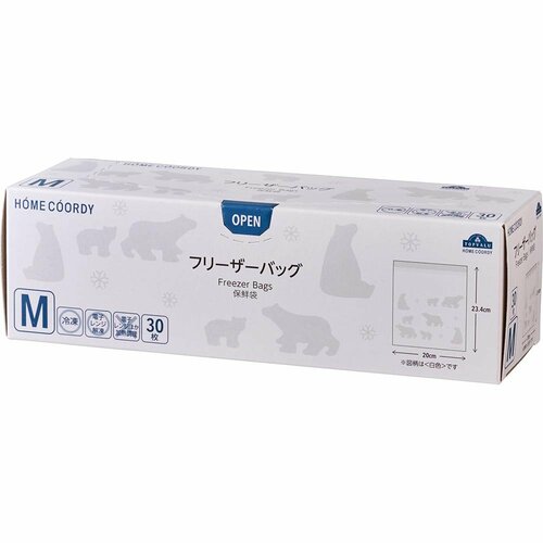 フリーザーバッグおすすめ トップバリュ ホームコーディ フリーザーバッグM イメージ