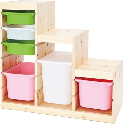 37位: IKEA「TROFAST収納ボックス・フレーム ライトホワイトパステルパイン」 収納ボックスおすすめ イメージ