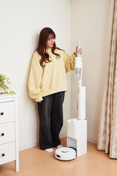 “取り残し”を手軽にスティックでフォローできる ロボット掃除機 K10＋Pro Comboおすすめ イメージ