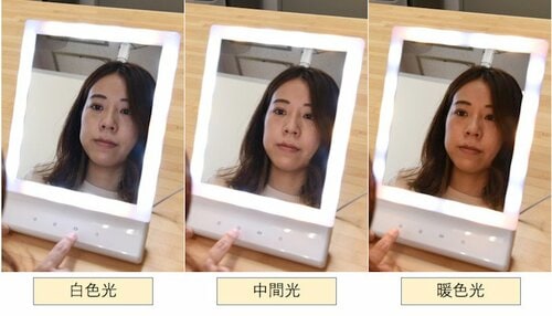5位: smaly「LEDライト付きメイクアップミラー」 女優ミラーおすすめ イメージ3