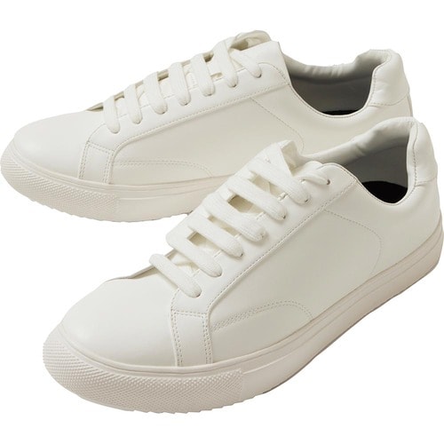 白スニーカーおすすめ グローバルワーク らくっション コートスニーカー イメージ2