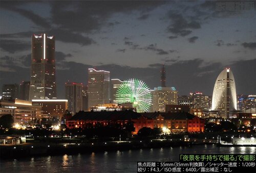 夜景は手持ちでもきれいに撮れる LUMIX DC-TX3おすすめ イメージ