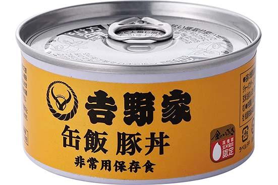 吉野家「缶飯豚丼　非常用保存食」のイメージ