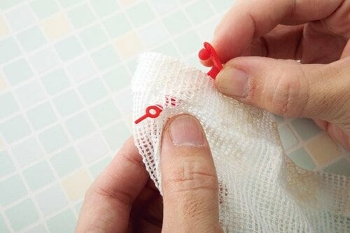 ④間違えた！ を防げるタオル用の識別色タグ イメージ