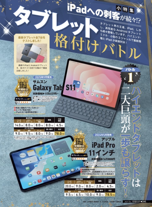 最新タブレットの人気商品を徹底比較! タブレットおすすめ イメージ