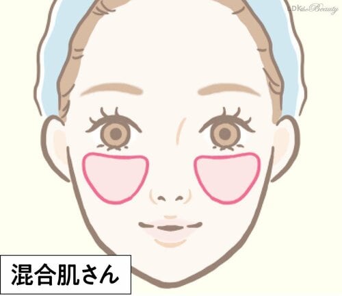 混合肌さんの場合 乾燥肌向け保湿化粧下地おすすめ イメージ