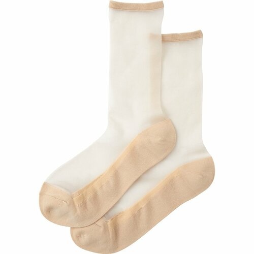 蒸れにくいストッキング靴下のおすすめランキング。LDKが人気商品を実際に履いて比較おすすめ チュチュアンナ まるで素肌！のように涼しい 足底綿で蒸れにくい！ストッキング風シースルーソックス21cm丈 イメージ2