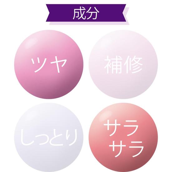 「ツヤ」「サラサラ」