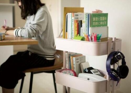 おすすめ8:IKEAのワゴンを勉強道具入れに!