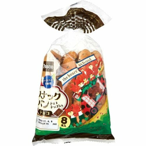 パスコ:スナックパン チョコ 8本入り:ロールパン