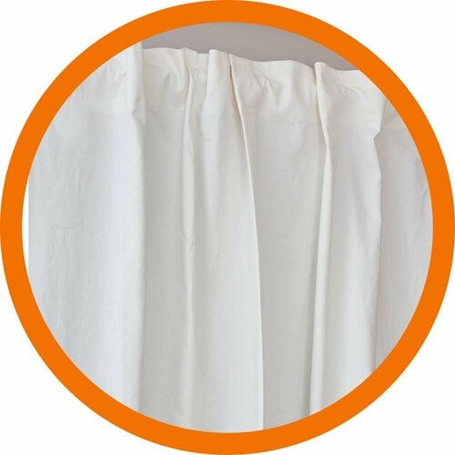 綿100%だからか光が透けやすい 遮光カーテンおすすめ イメージ