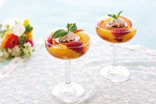 アメリカのシャンパングラスは スイーツの盛り付けに最適 イメージ