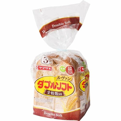全粒粉食パンおすすめ ヤマザキ ダブルソフト 全粒粉入り イメージ