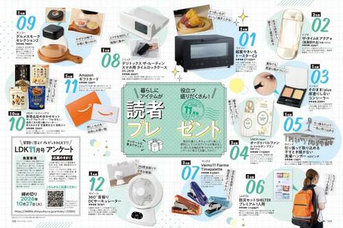 11月号プレゼントの応募方法 イメージ