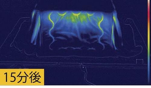 ポイント:縫い目以外は熱をシャットアウト!
