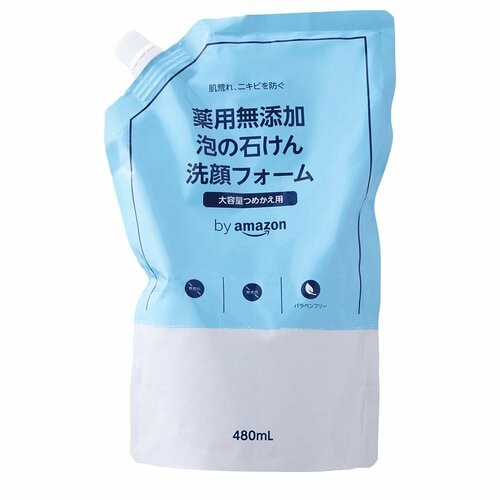 プチプラ洗顔料おすすめ Amazon by Amazon 薬用 無添加 泡の石けん洗顔フォーム イメージ