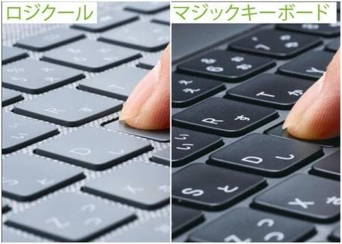 2：ロジクールの打ち心地はMacやMagic Keyboardと変わらない イメージ