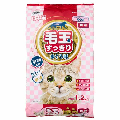 毛玉ケア・キャットフードおすすめ イースター 日本猫 毛玉すっきり まぐろ味 イメージ