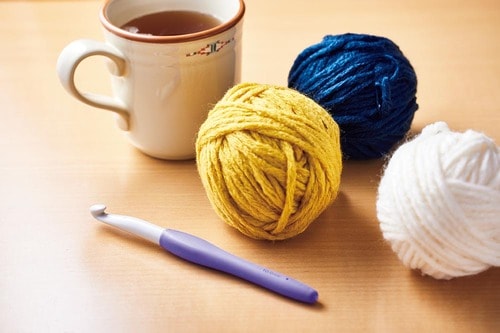 1本の編み針で編めて簡単な「かぎ針編み」の基本 イメージ