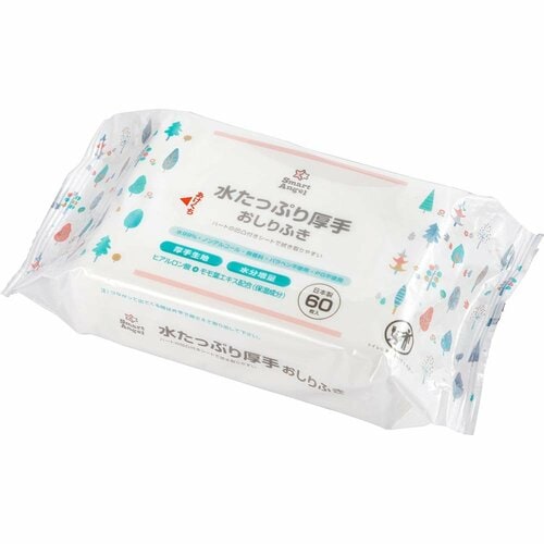 おしりふきおすすめ 西松屋 SmartAngel 水たっぷり厚手おしりふき イメージ1