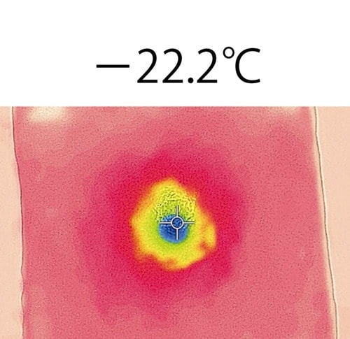 温度テスト:-22.2℃ タオル冷却スプレーおすすめ イメージ