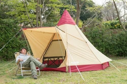 ［種類2］ティピー型テントの特徴とは？ ファミリーテントおすすめ イメージ